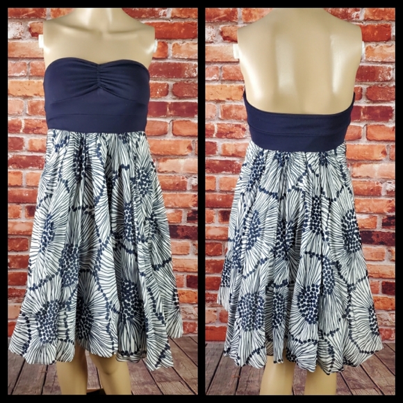 Susana Monaco Dresses & Skirts - Susana Monaco Blue Strapless Dress Size Small